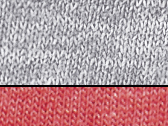 Detské tričko s baseballovými 3/4 rukávmi - grey/red triblend
