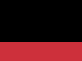 Kontrastná mikina s kapucňou - black/fire red