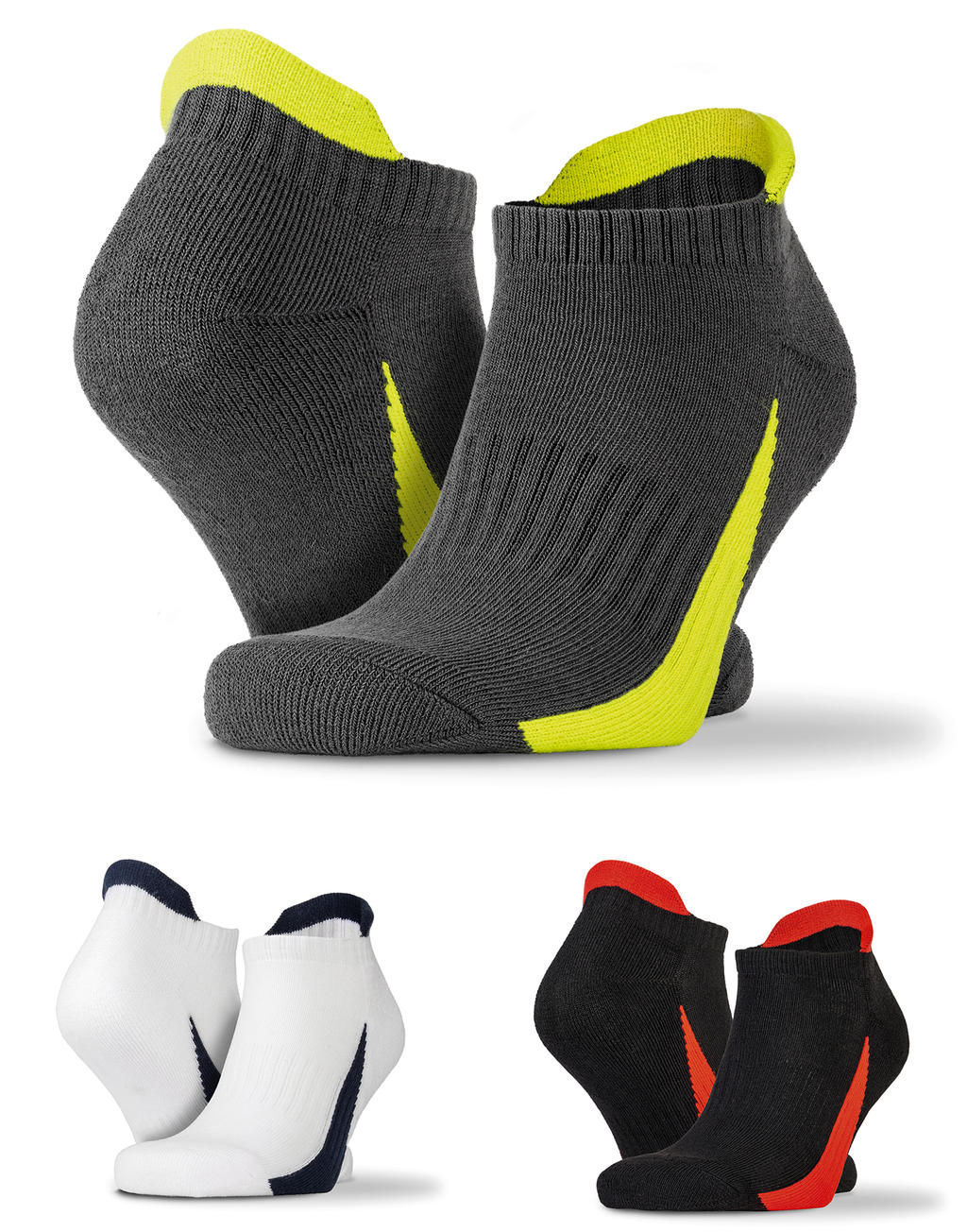 3-balenie športových ponožiek do tenisiek - white/navy