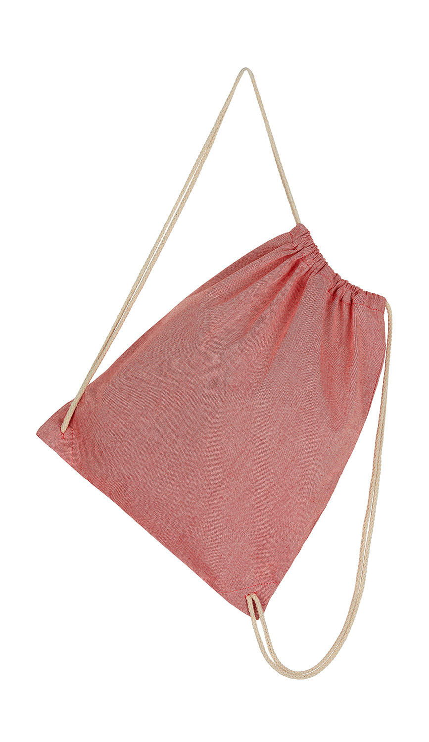 Batoh z recyklovanej bavlny/polyesteru DD - red heather
