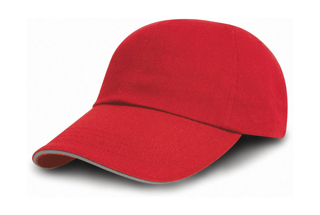 Bavlnená čiapka - red/putty