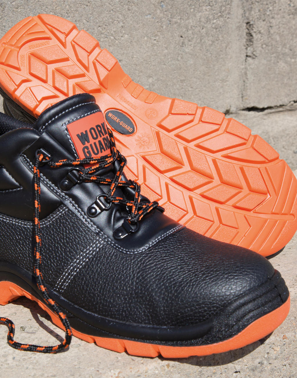 Bezpečnostné topánky Defence - black/orange