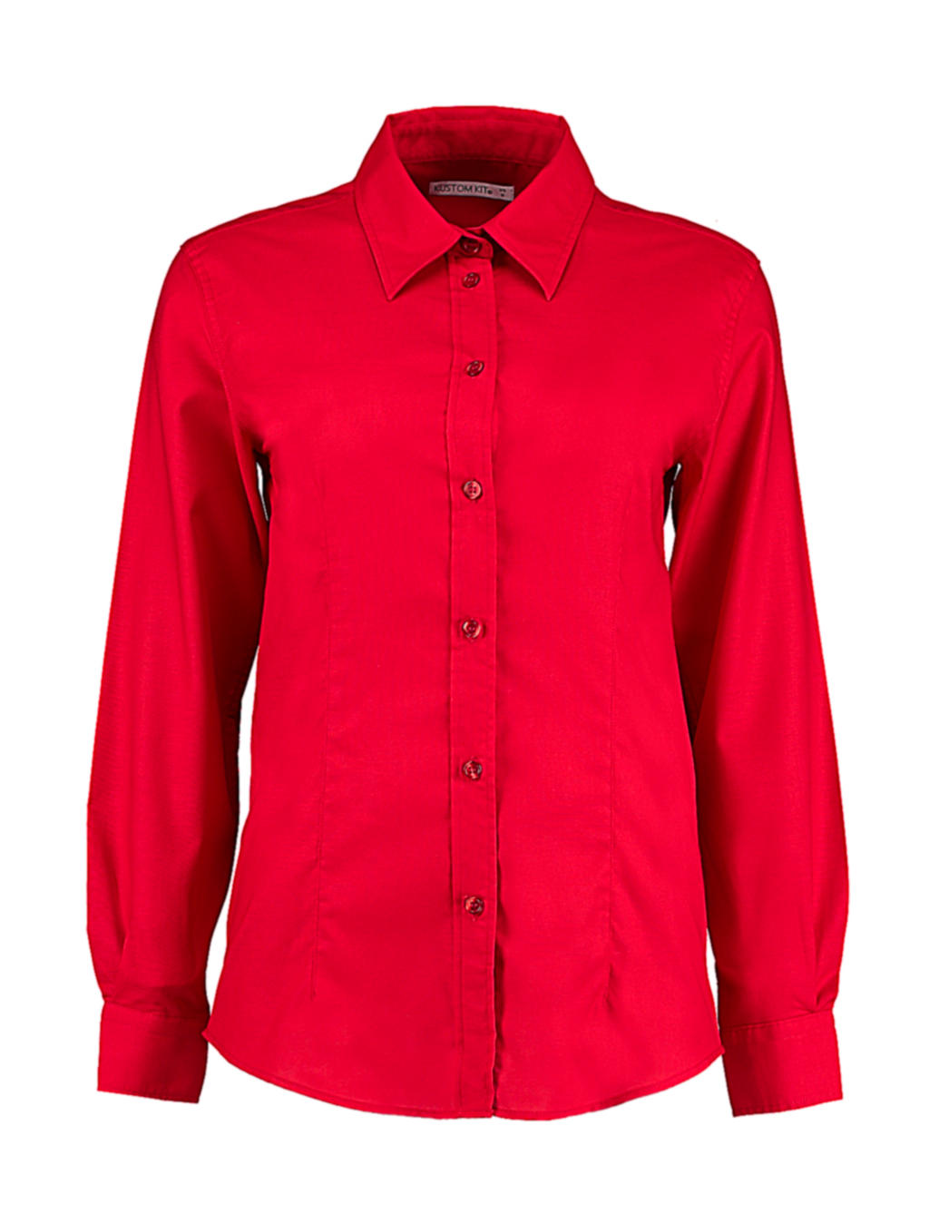 Blúzka Workwear Oxford s dlhými rukávmi - red