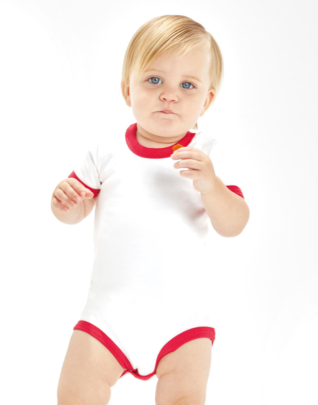 Body Ringer pre bábätká - white/red