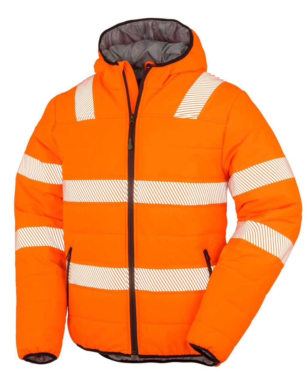 Bunda Recycled Ripstop Padded Safety Jacket - fluorescent orange