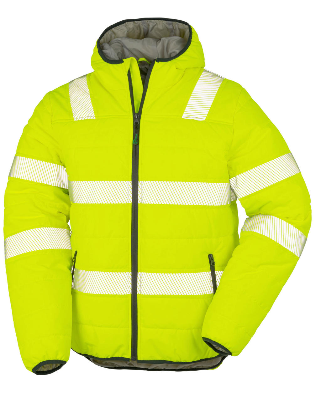 Bunda Recycled Ripstop Padded Safety Jacket - fluorescent yellow