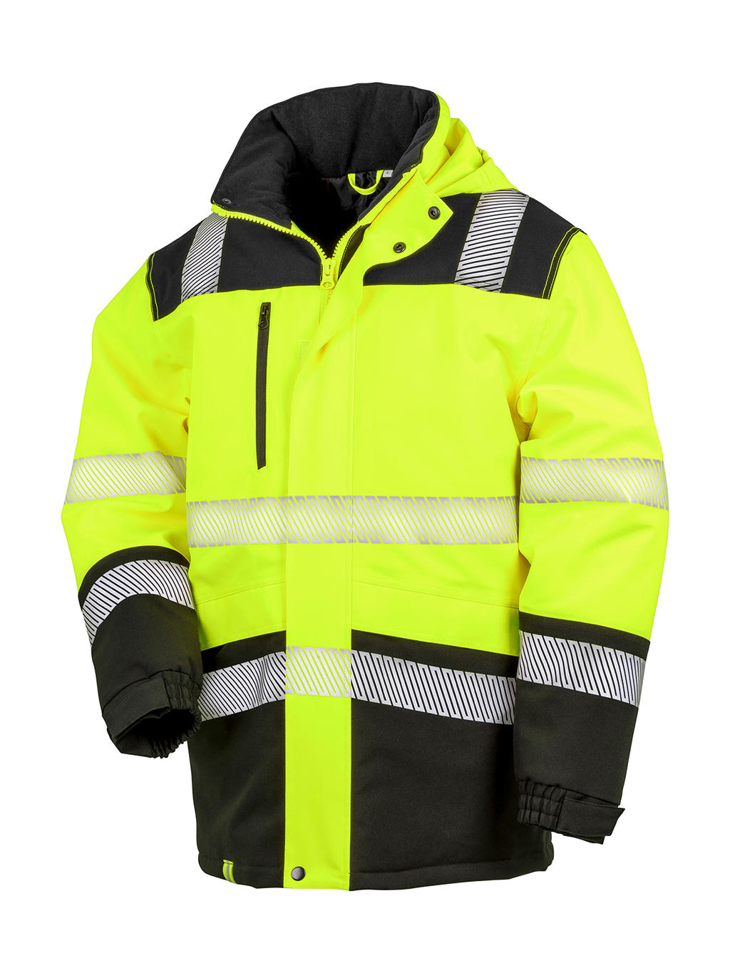 Bunda Waterproof Softshell Safety Coat - fluorescent yellow/black