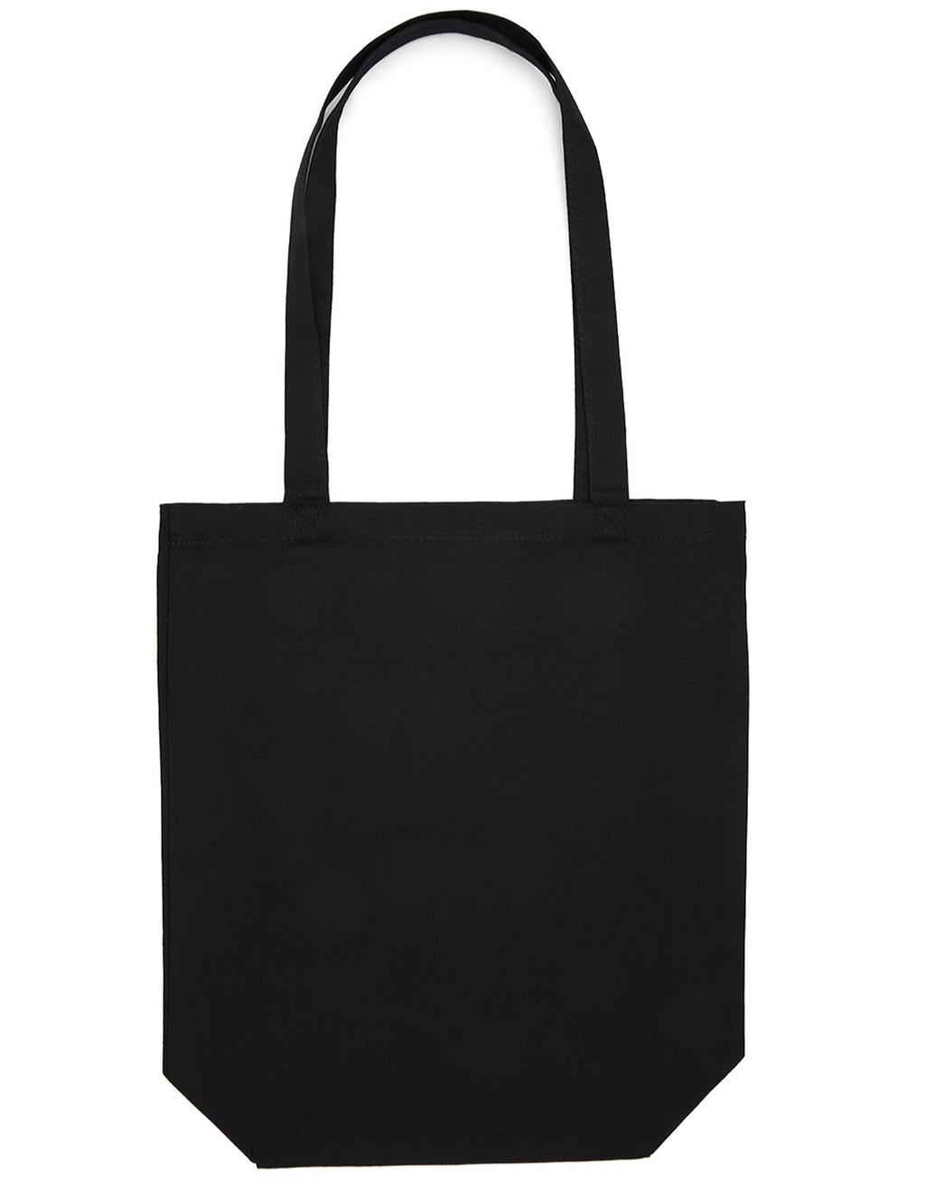 Canvas Cotton Bag LH with Gusset - black