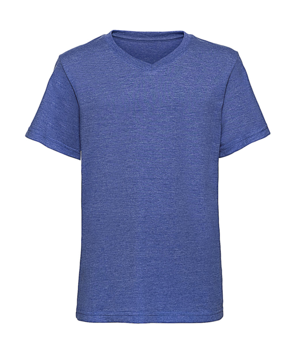 Chlapčenské tričko HD s V-výstrihom - blue marl