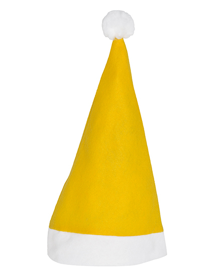 Christmas Hat - Mikulášska čapica - Yellow/White