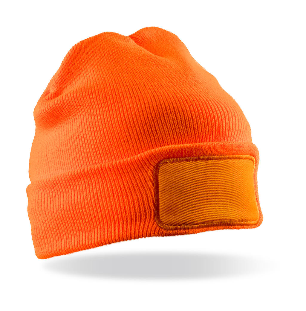 Čiapka Double Knit Thinsulate™ Printers Beanie - fluorescent orange