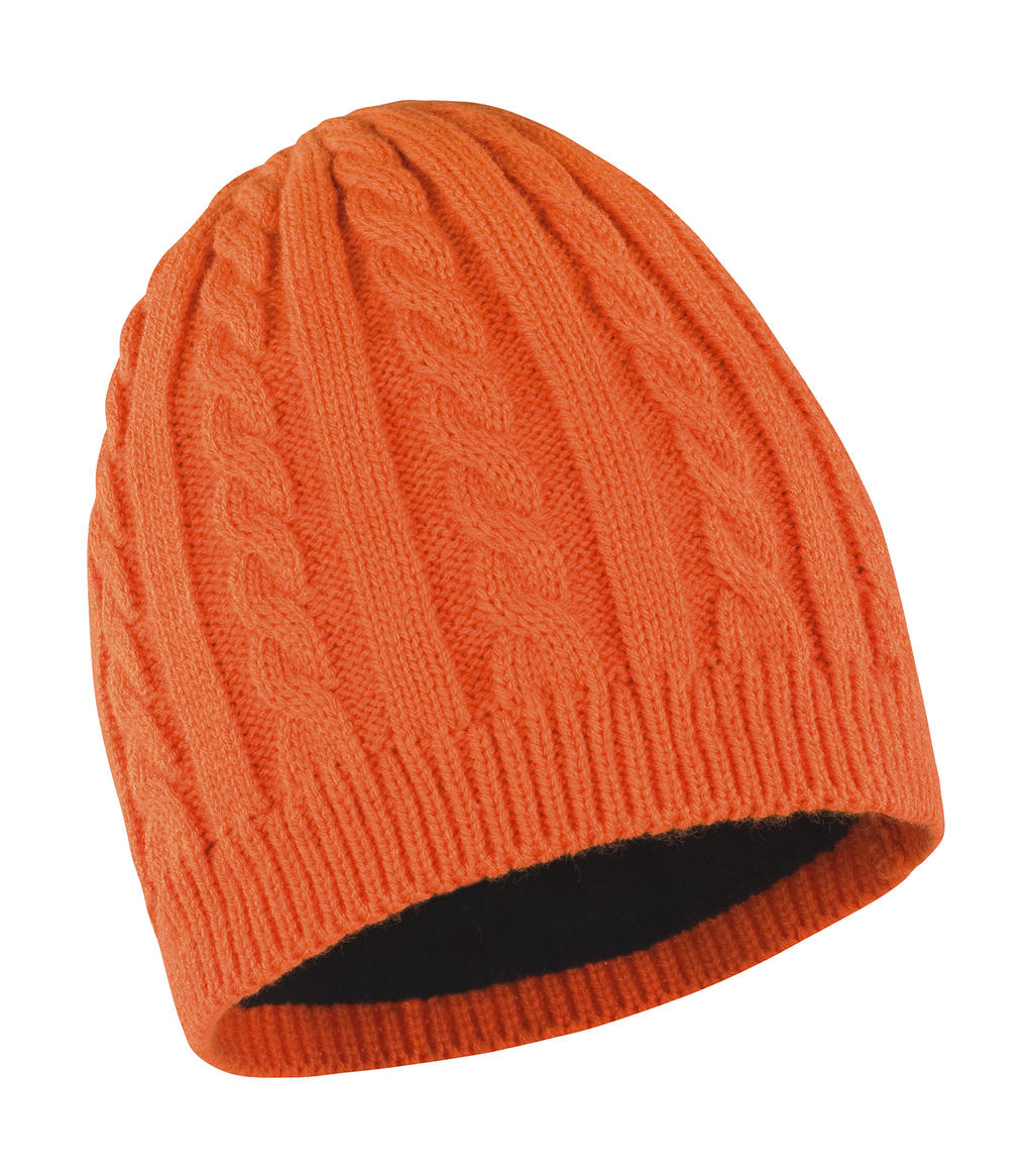 Čiapka Mariner Knitted - burnt orange/black