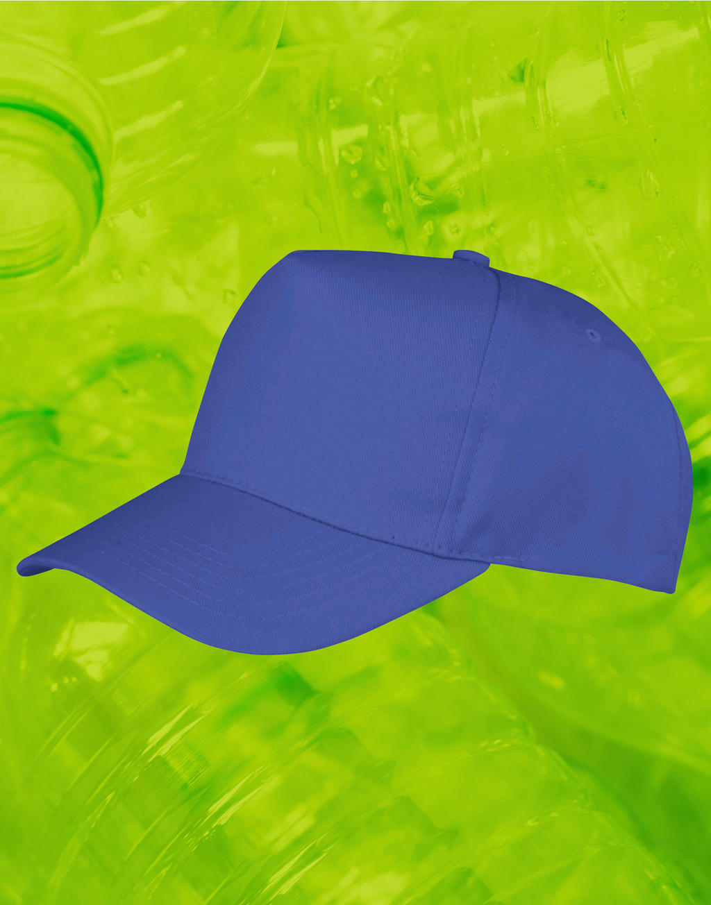 Core detskárecyklovaná čiapka pre potlač - bottle green