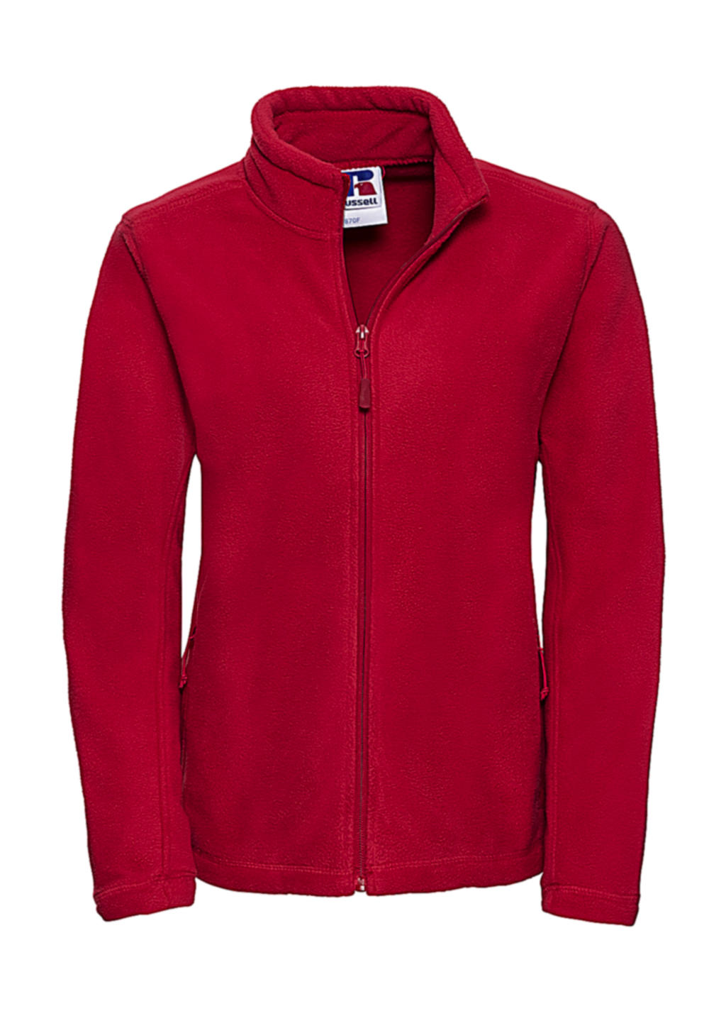 Dámska fleecová bunda na zips - classic red