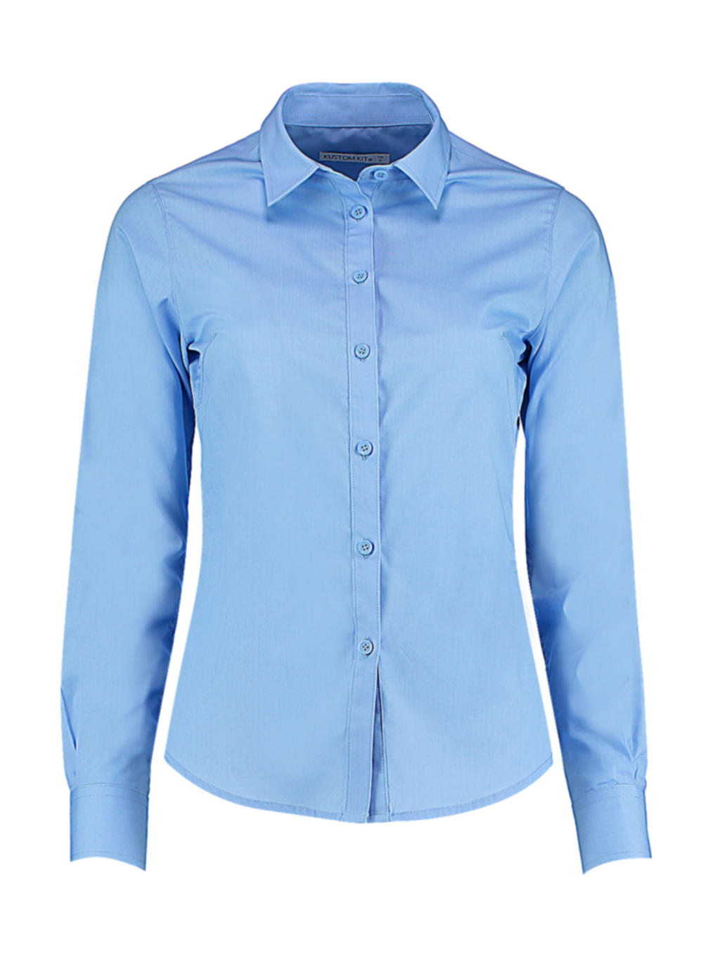 Dámska košeľa Poplin s dlhými rukávmi - light blue