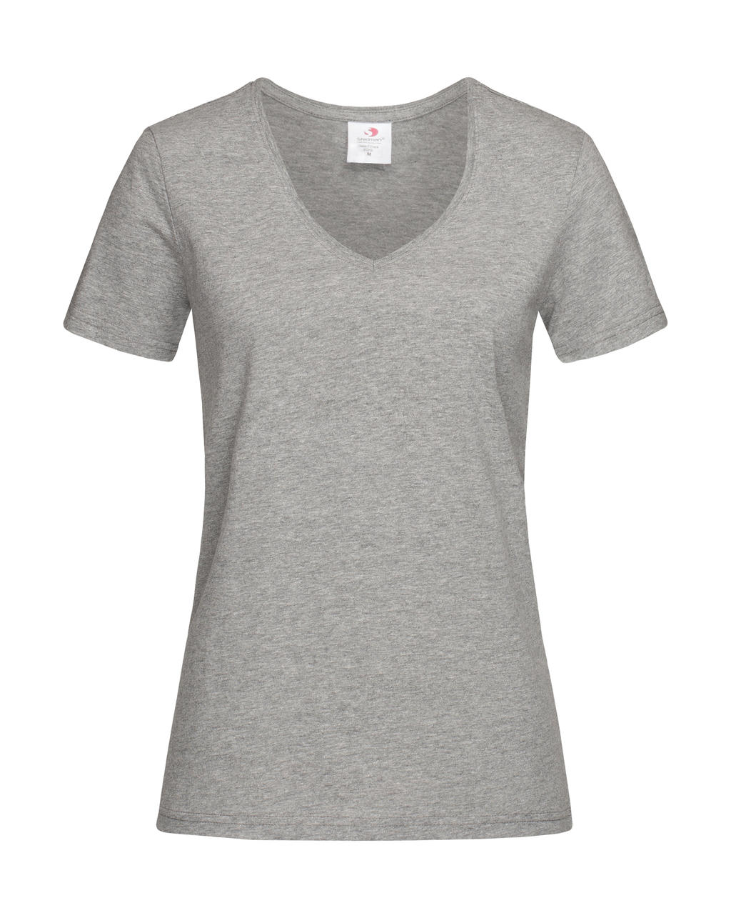 Dámske tričko Classic s V-výstrihom - grey heather