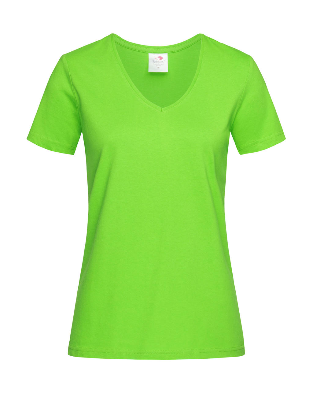 Dámske tričko Classic s V-výstrihom - kiwi green