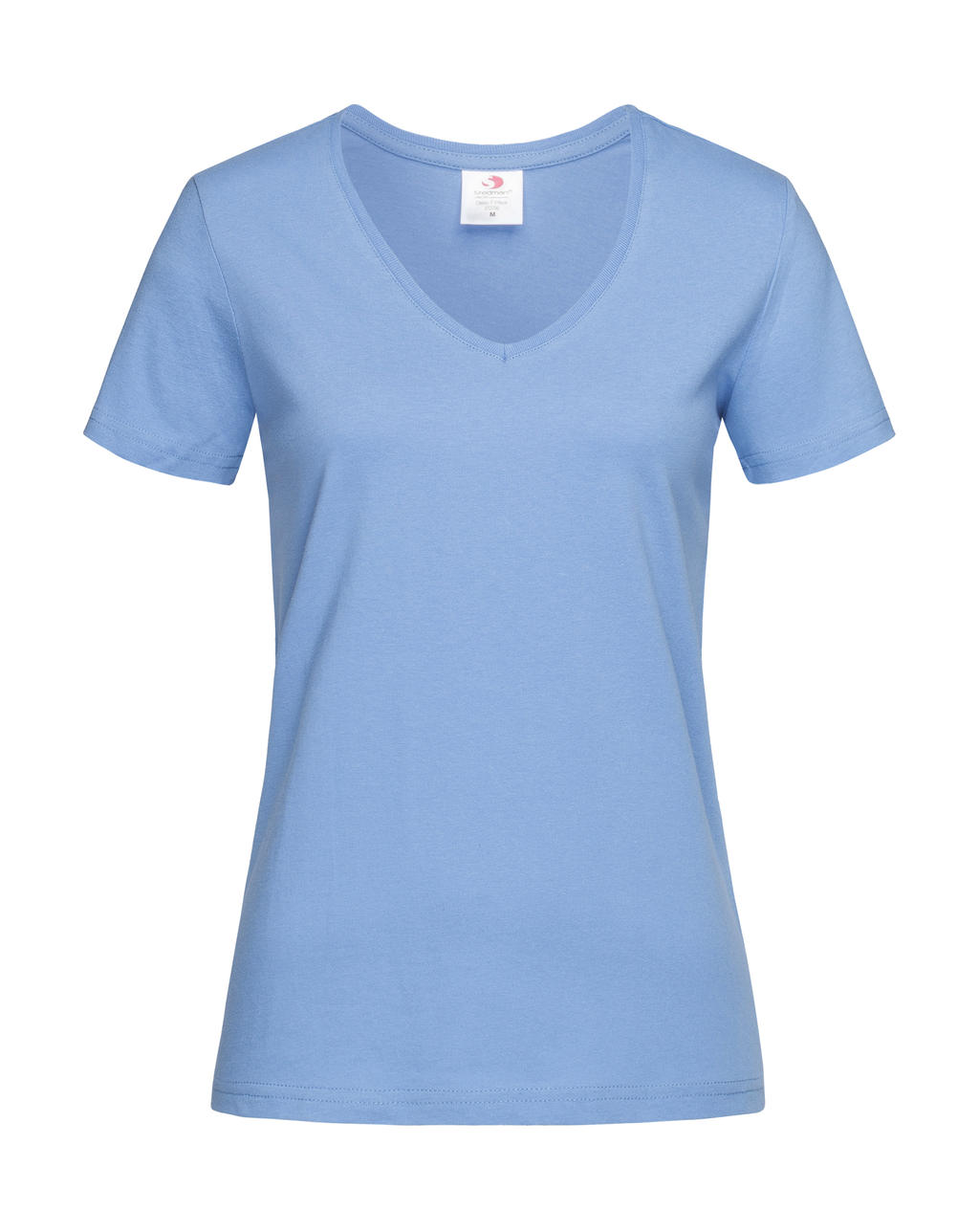 Dámske tričko Classic s V-výstrihom - light blue