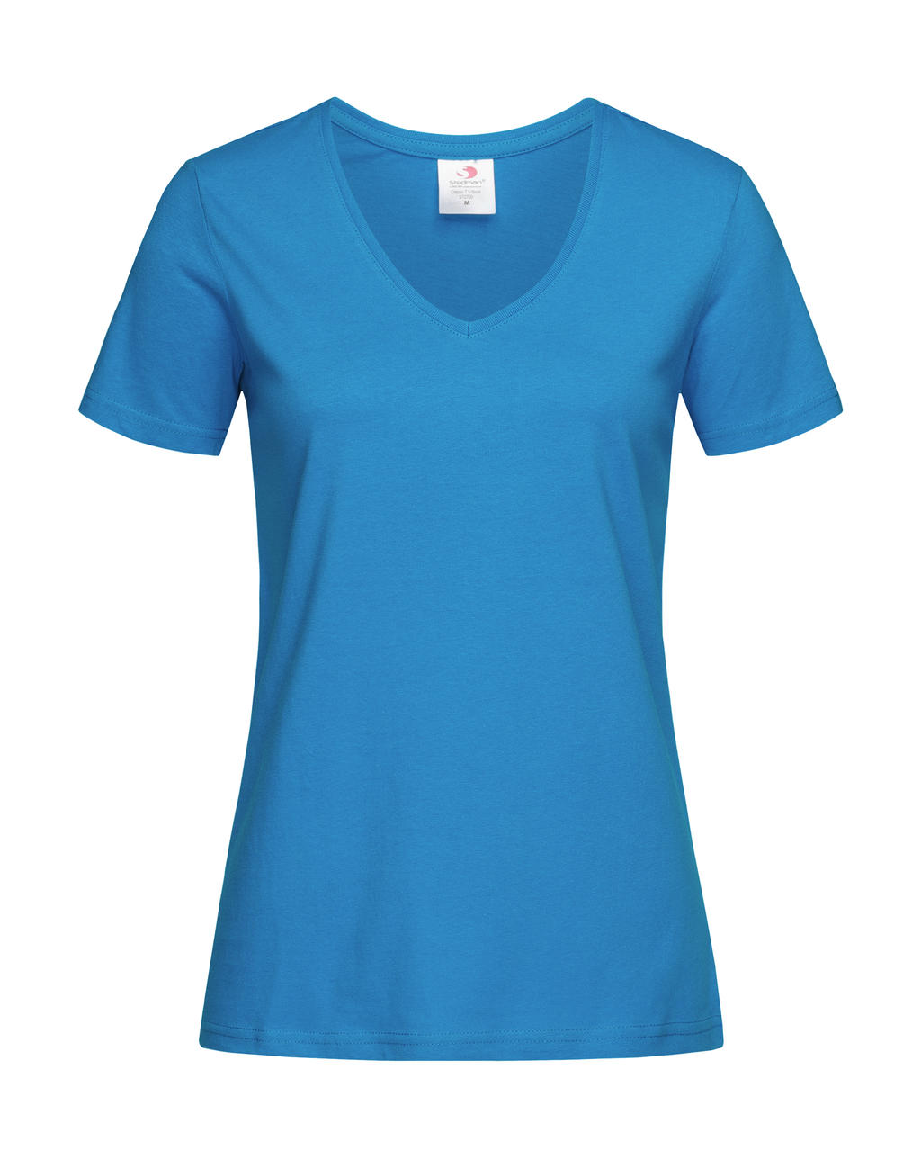 Dámske tričko Classic s V-výstrihom - ocean blue