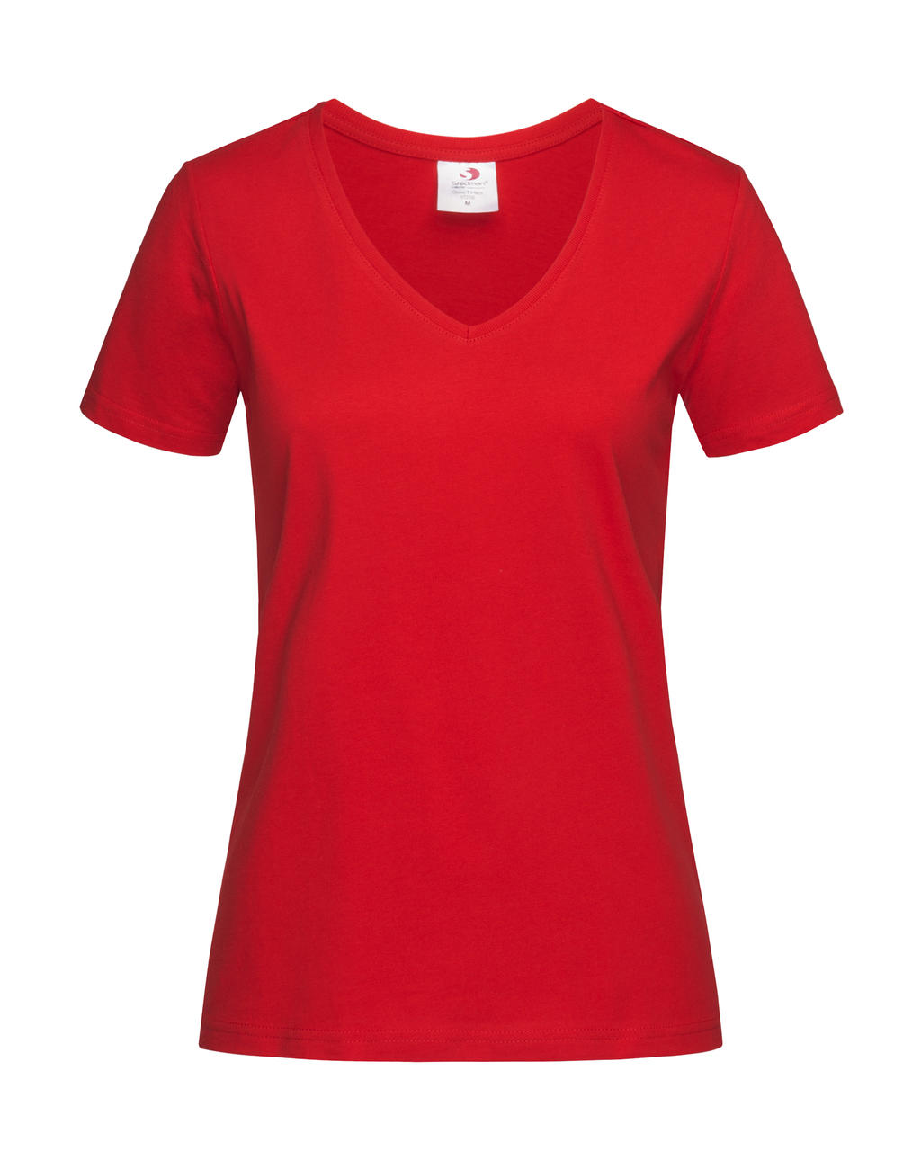 Dámske tričko Classic s V-výstrihom - scarlet red