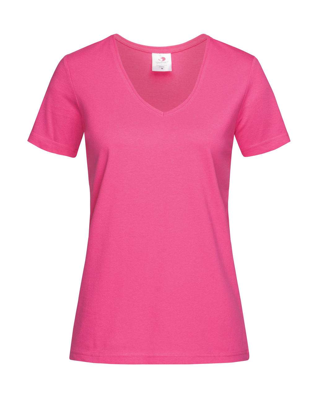 Dámske tričko Classic s V-výstrihom - sweet pink