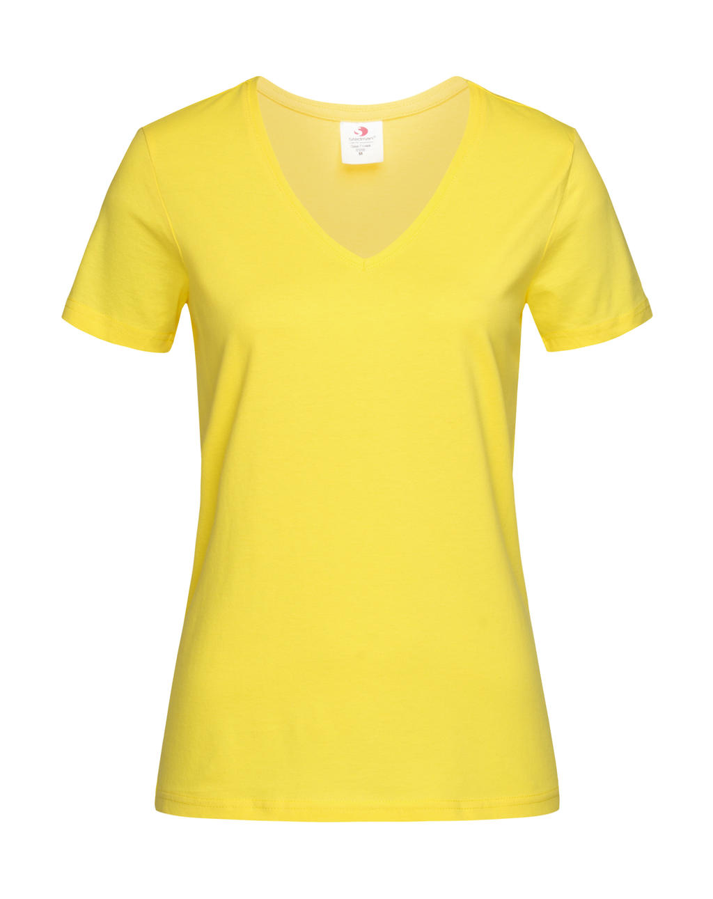 Dámske tričko Classic s V-výstrihom - yellow