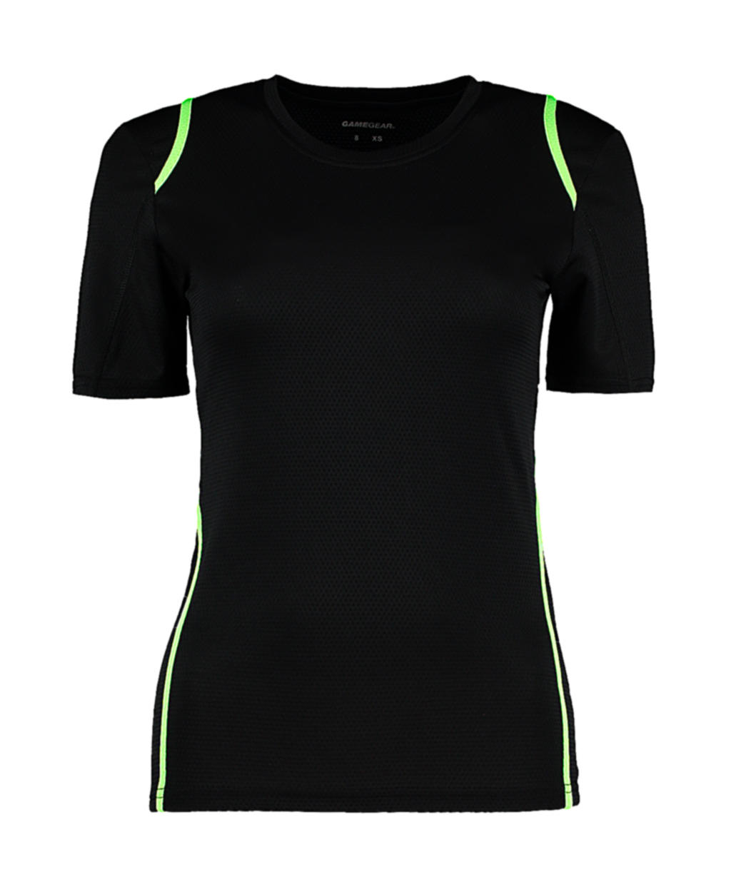 Dámske tričko Gamegear® Cooltex® - black/fluorescent lime