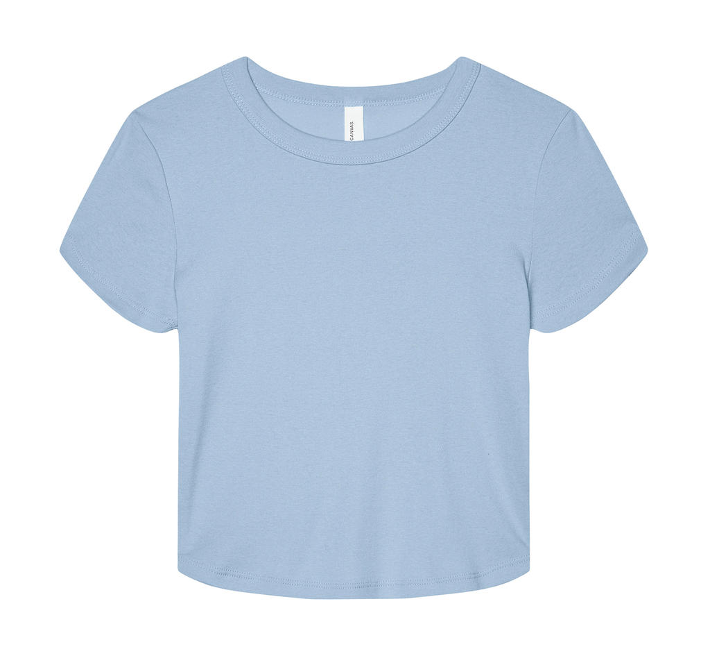 Dámske tričko Micro Rib Baby Tee - solid baby blue blend