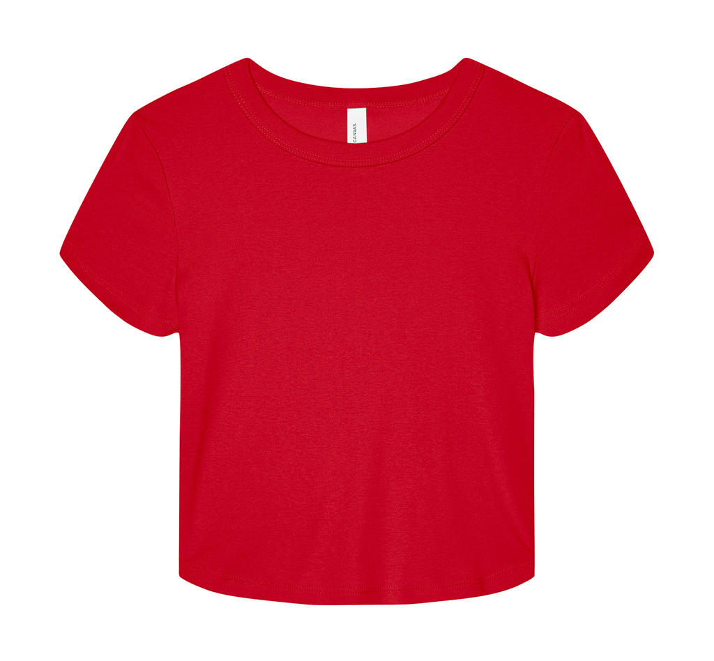 Dámske tričko Micro Rib Baby Tee - solid red blend