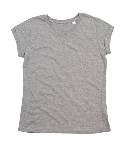 Dámske tričko Roll Sleeve - heather grey melange