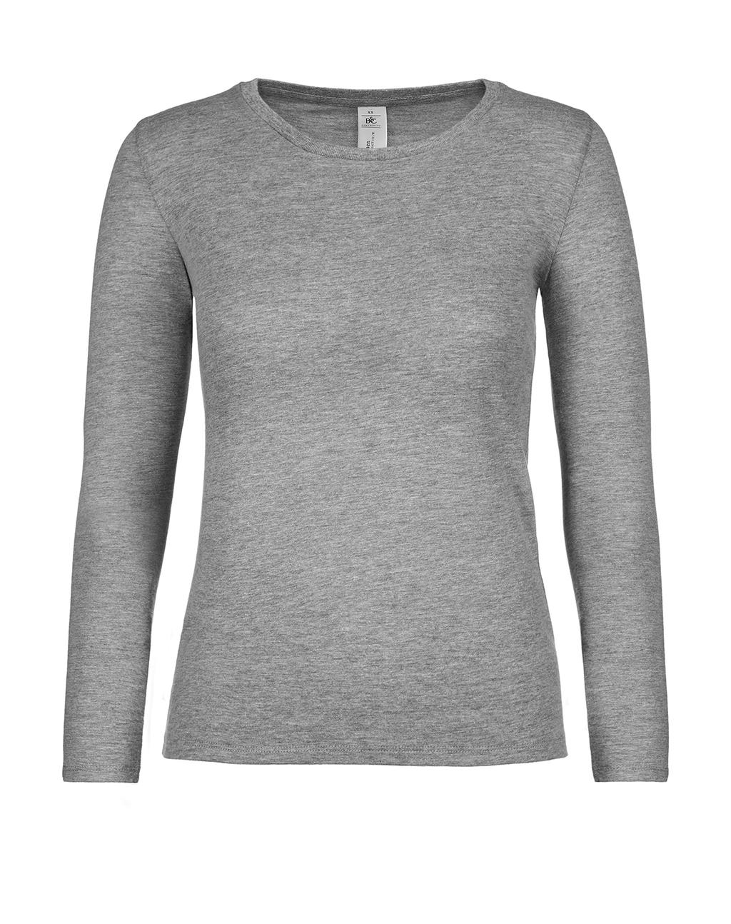 Dámske tričko s dlhými rukávmi #E150 - sport grey