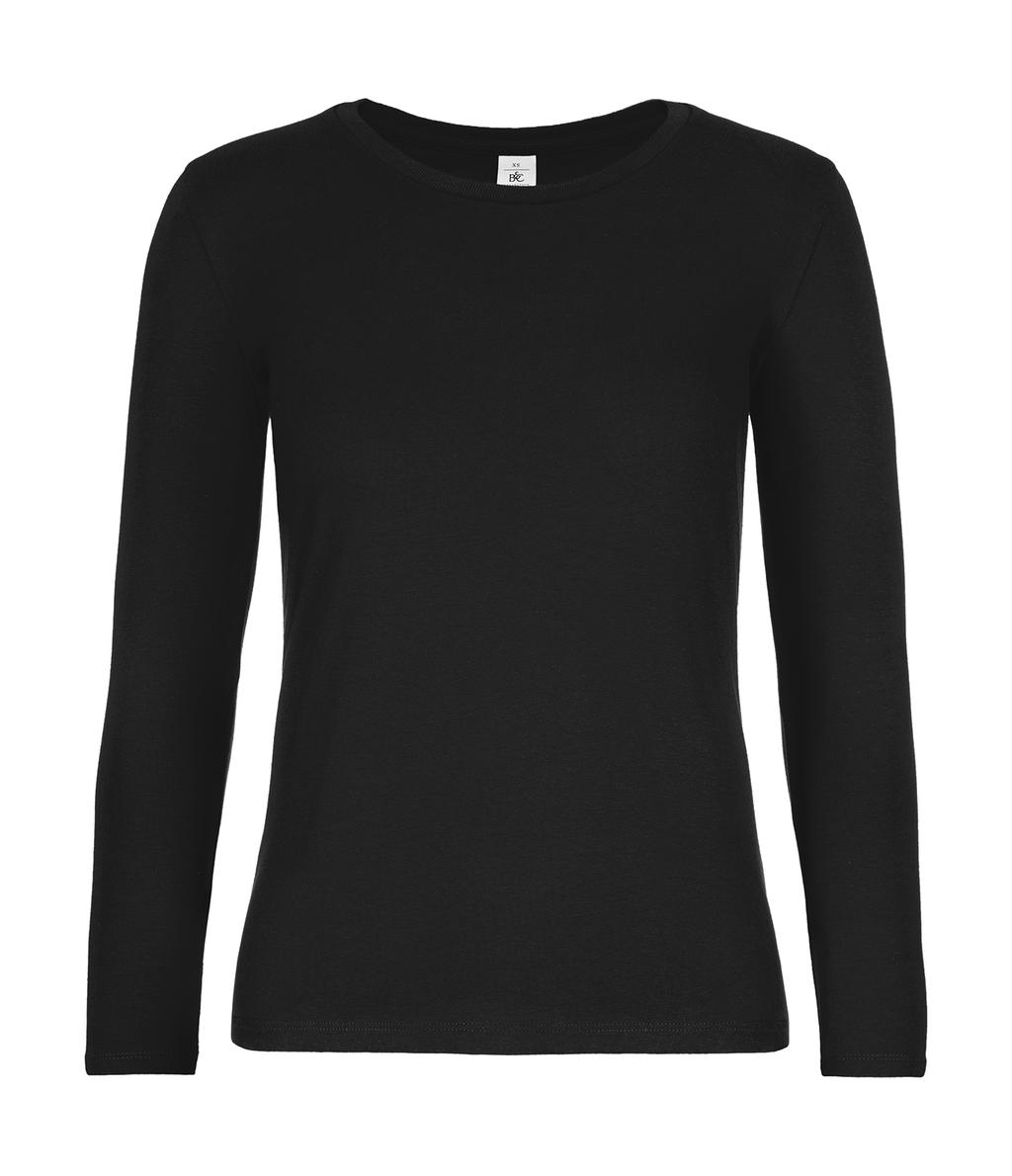 Dámske tričko s dlhými rukávmi #E190 - black