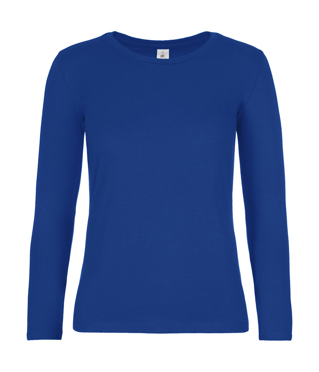 Dámske tričko s dlhými rukávmi #E190 - royal blue