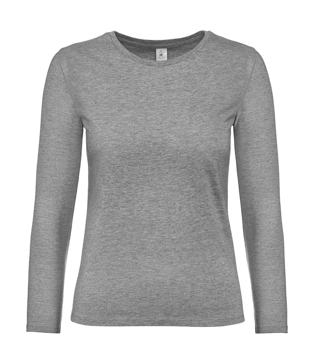Dámske tričko s dlhými rukávmi #E190 - sport grey