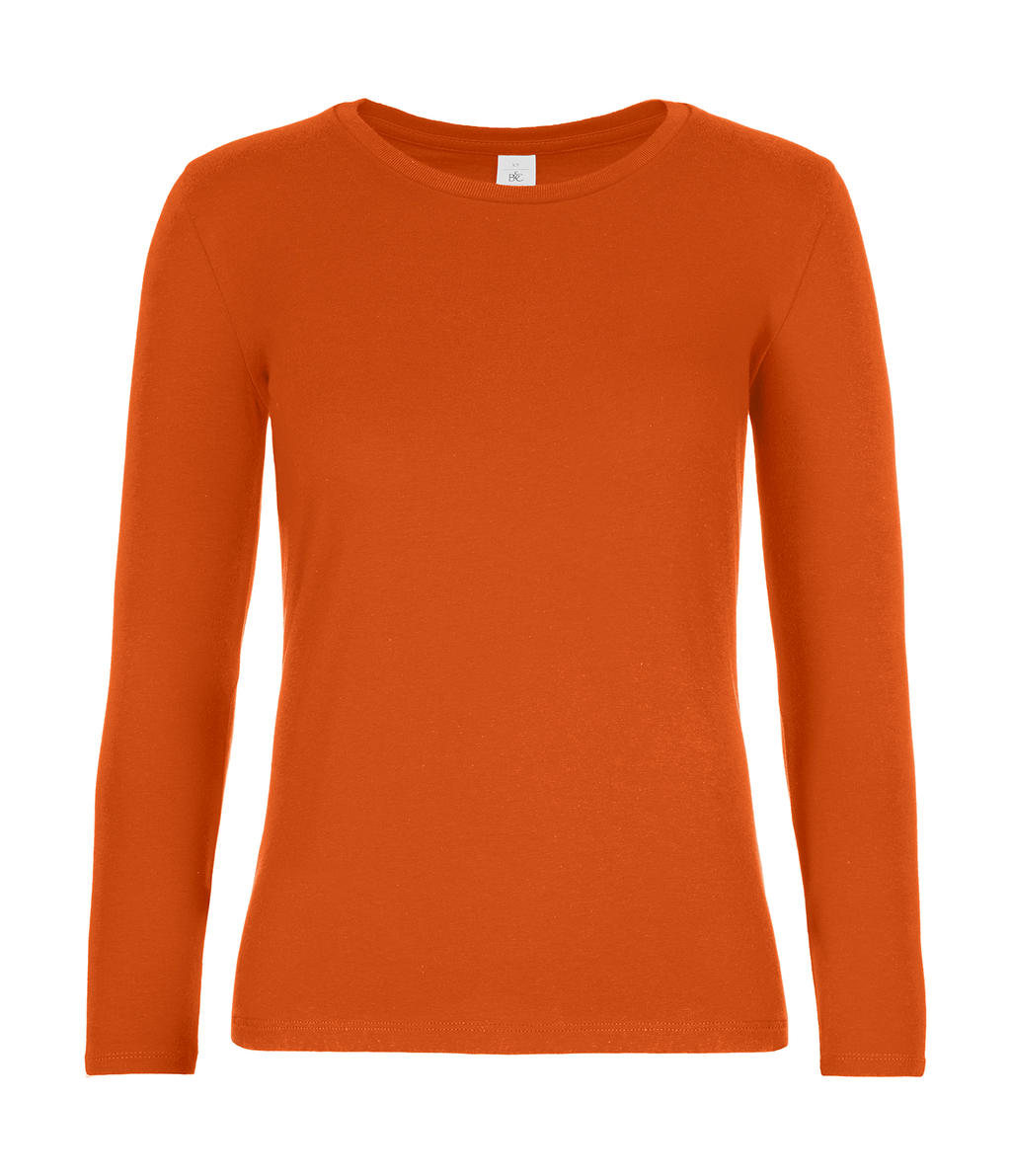Dámske tričko s dlhými rukávmi #E190 - urban orange