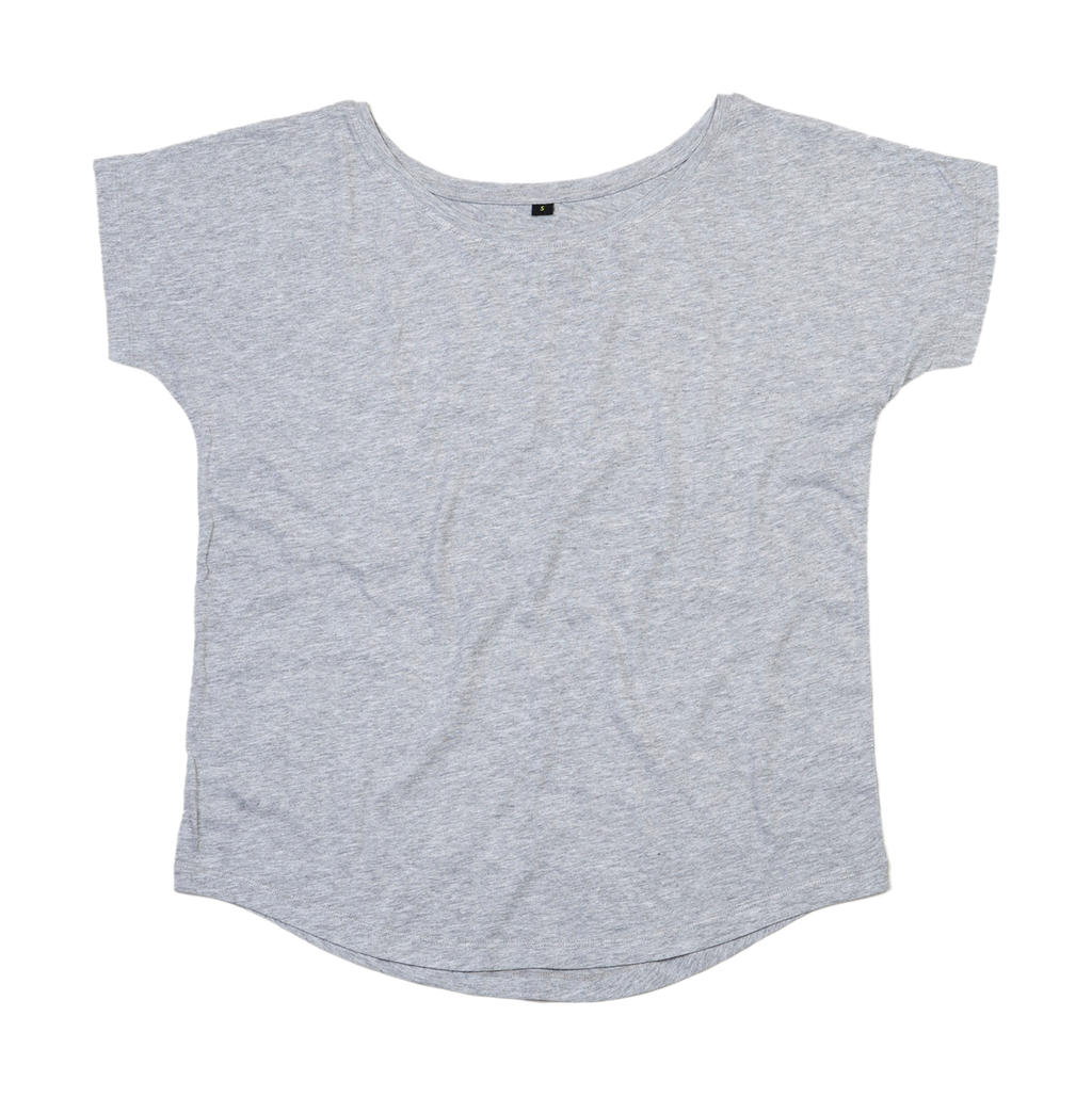 Dámske tričko s voľným strihom - heather grey melange