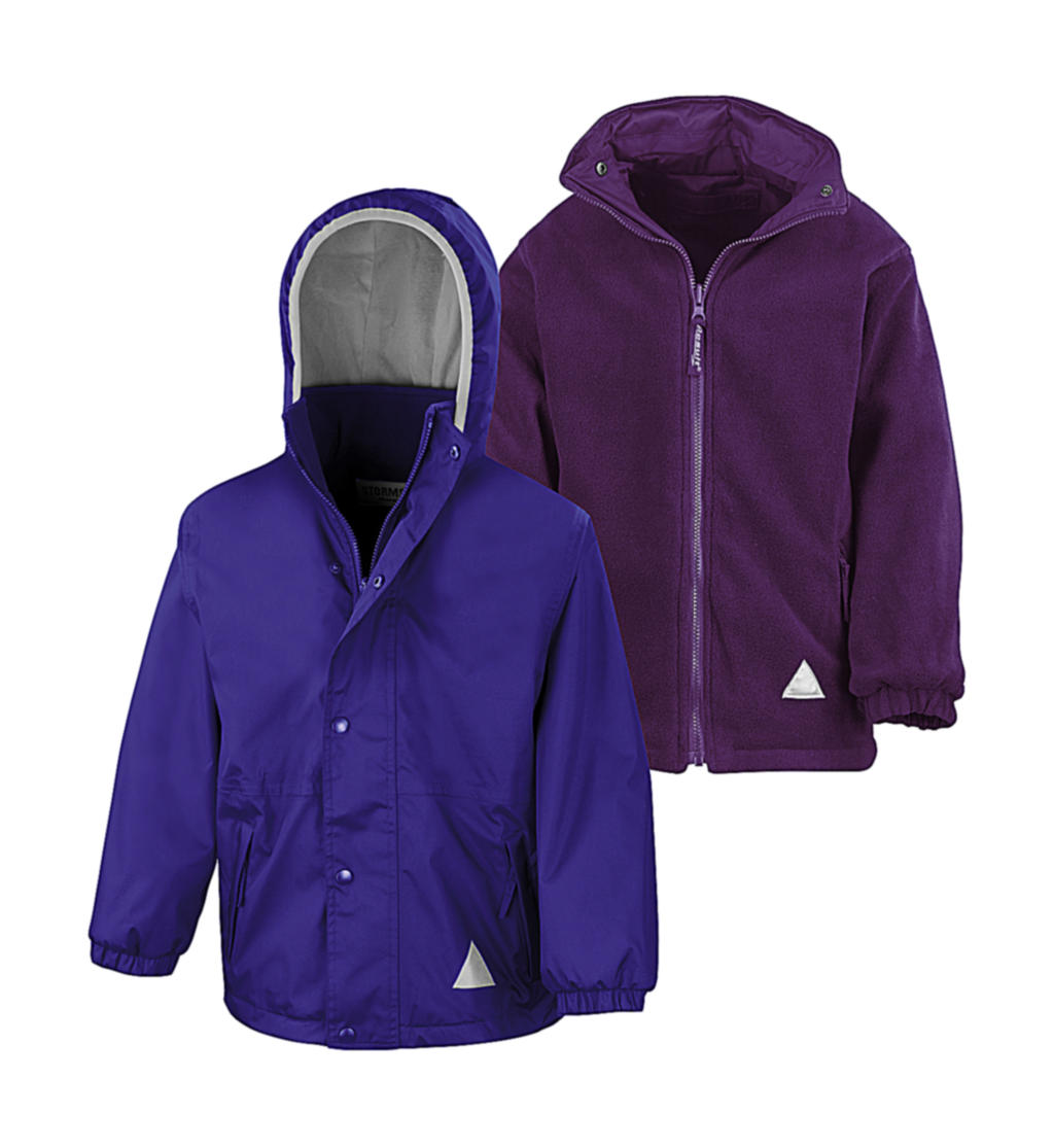 Detská obojstranná bunda - purple/purple