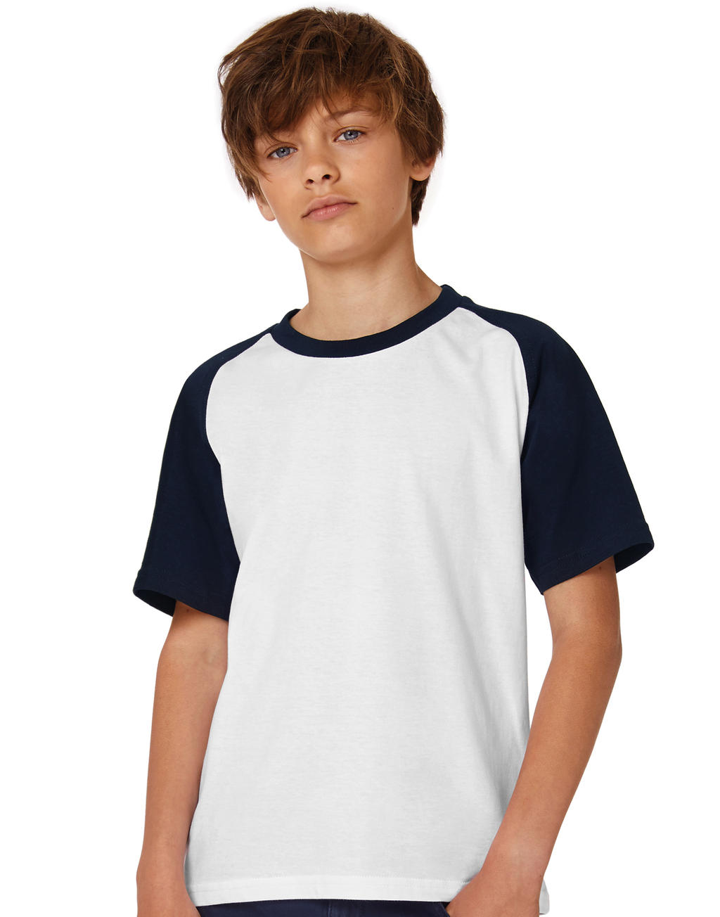 Detské tričko Base-Ball/kids - white/navy