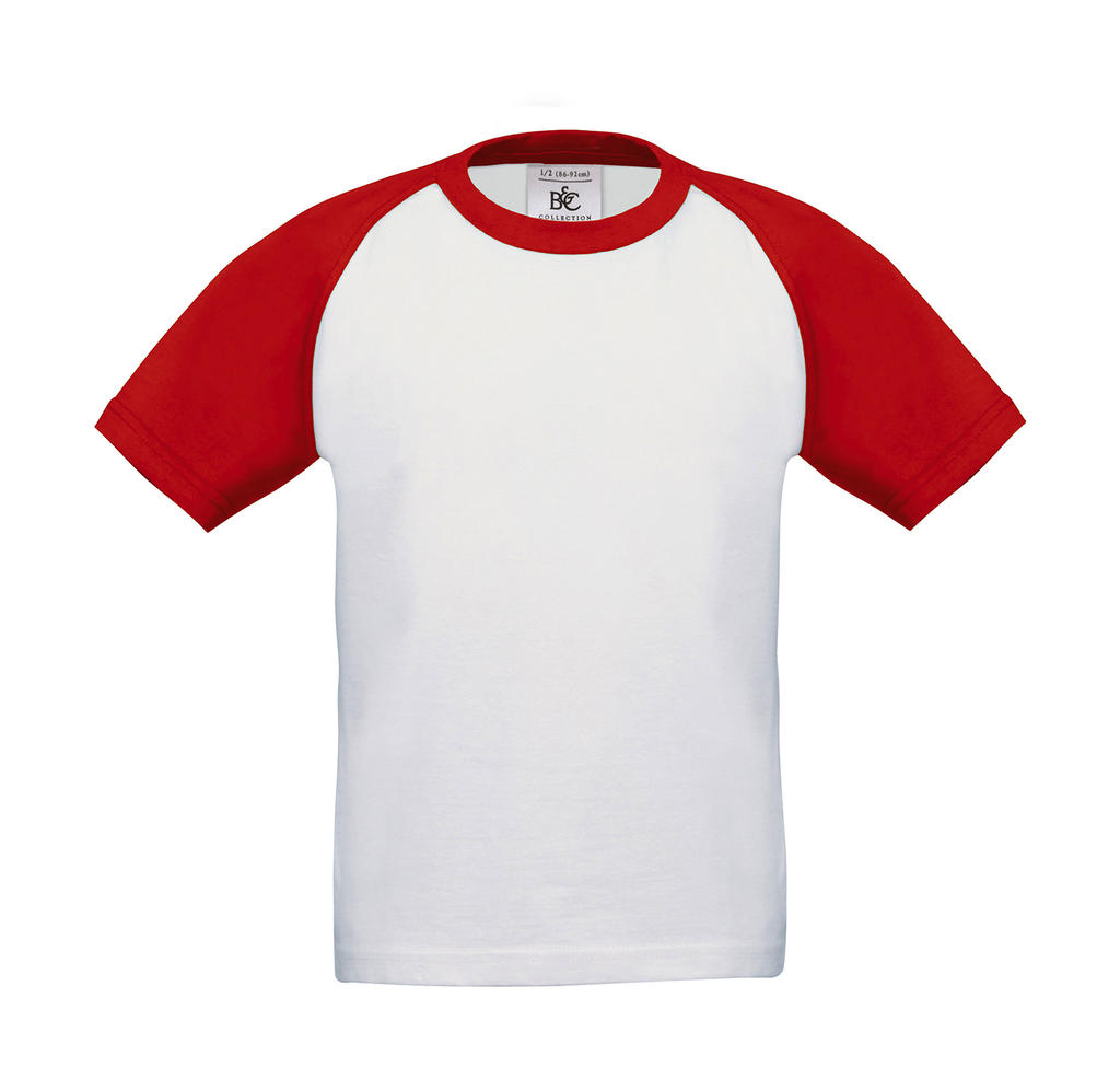Detské tričko Base-Ball/kids - white/red