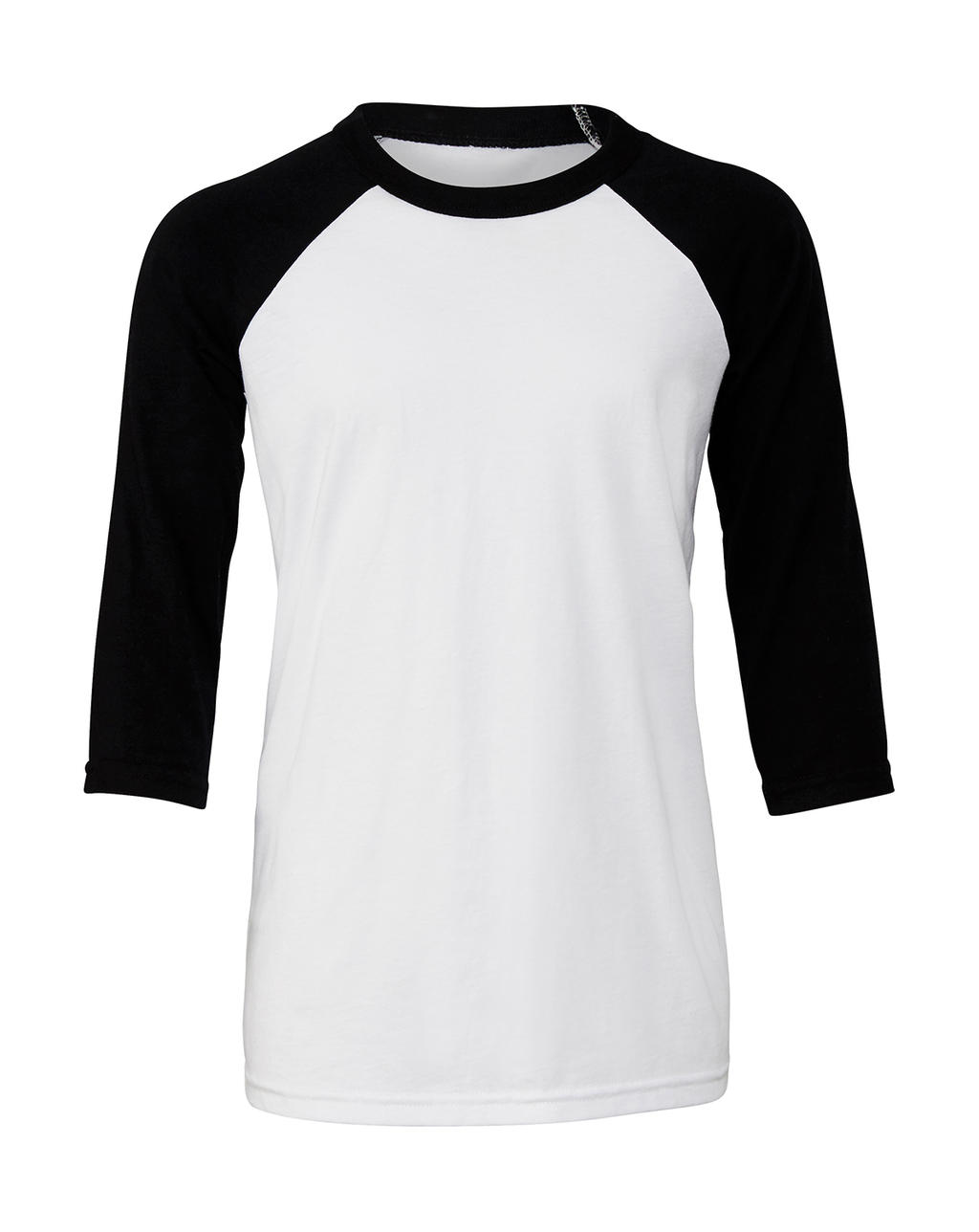 Detské tričko s baseballovými 3/4 rukávmi - white/black