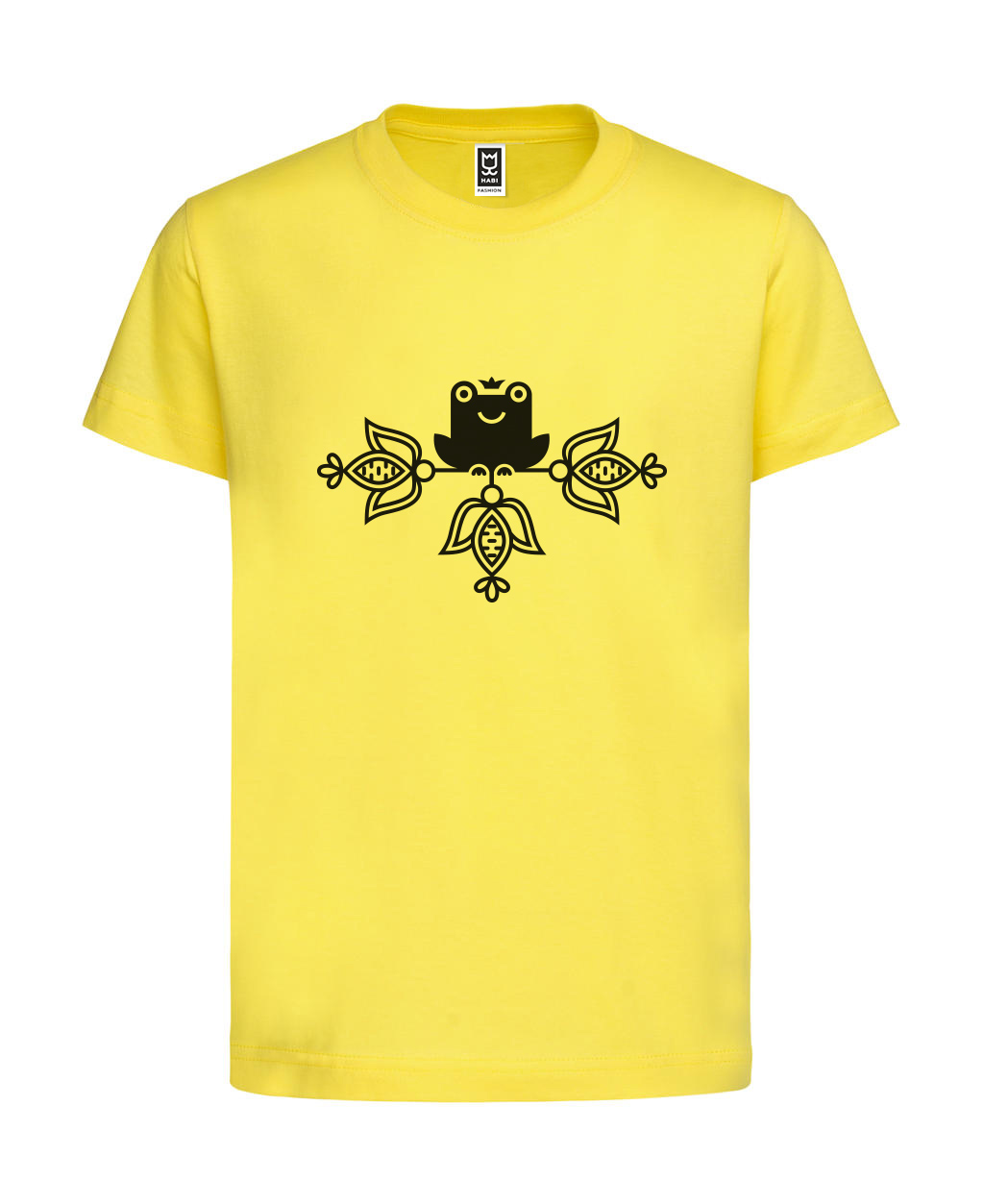 Detské tričko žaba na prameni, Detva - Yellow