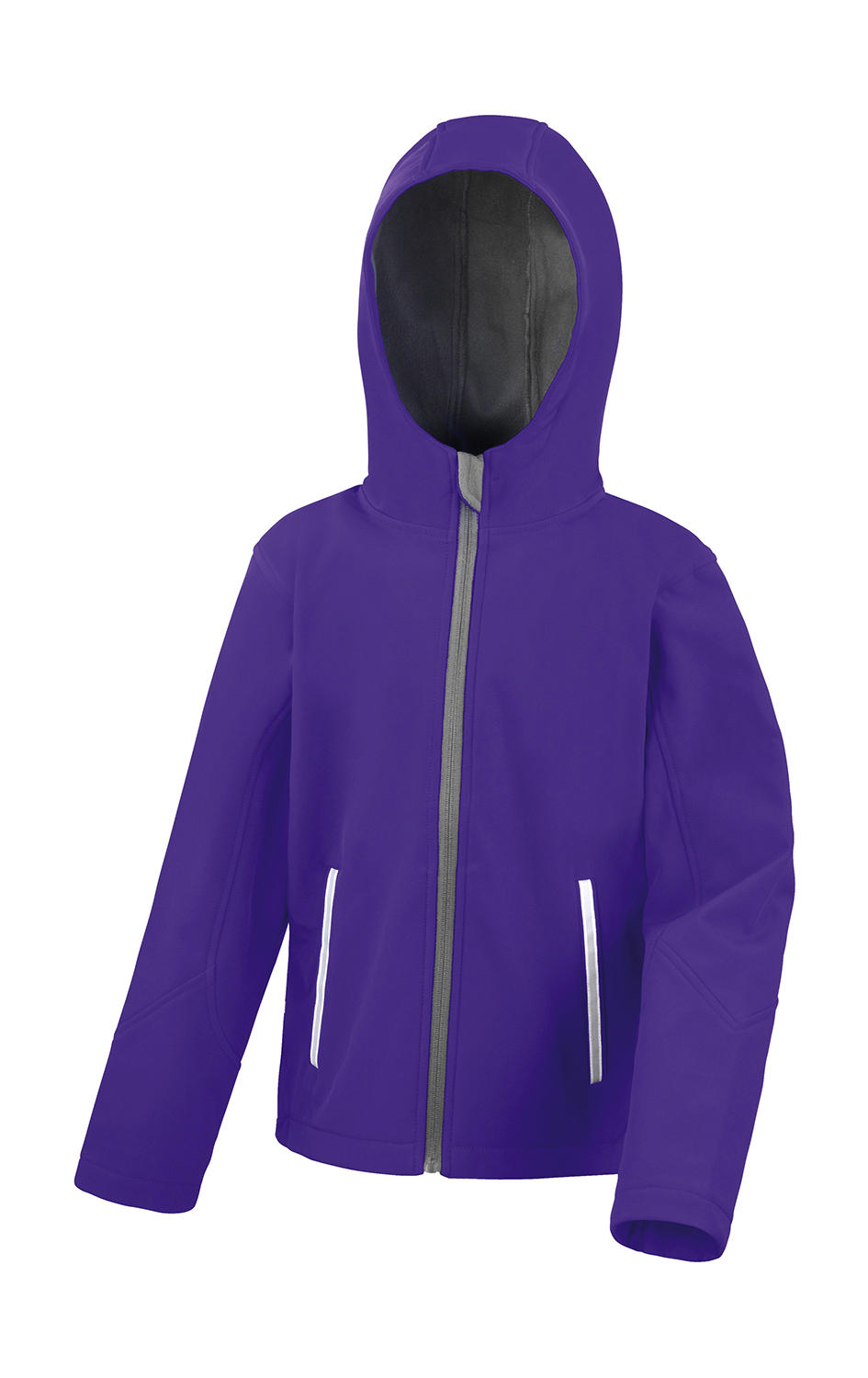 Detský Softshell s kapucňou TX Performance - purple/grey