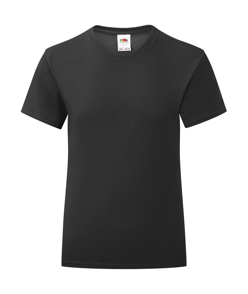 Dievčenské tričko Iconic 150 - black