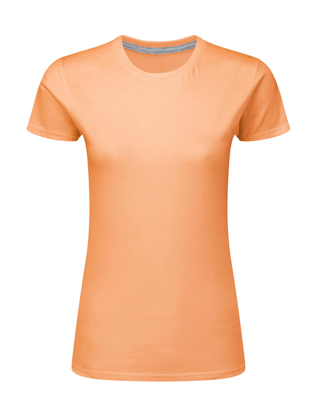 Dokonale potlačiteľné dámske tričko bez štítku - cantaloupe