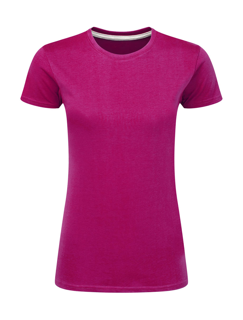 Dokonale potlačiteľné dámske tričko bez štítku - dark pink