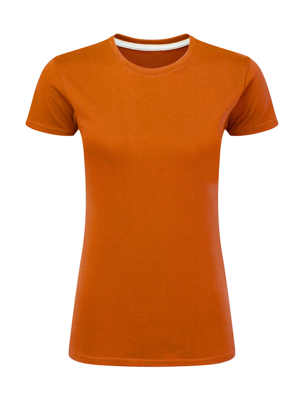 Dokonale potlačiteľné dámske tričko bez štítku - orange