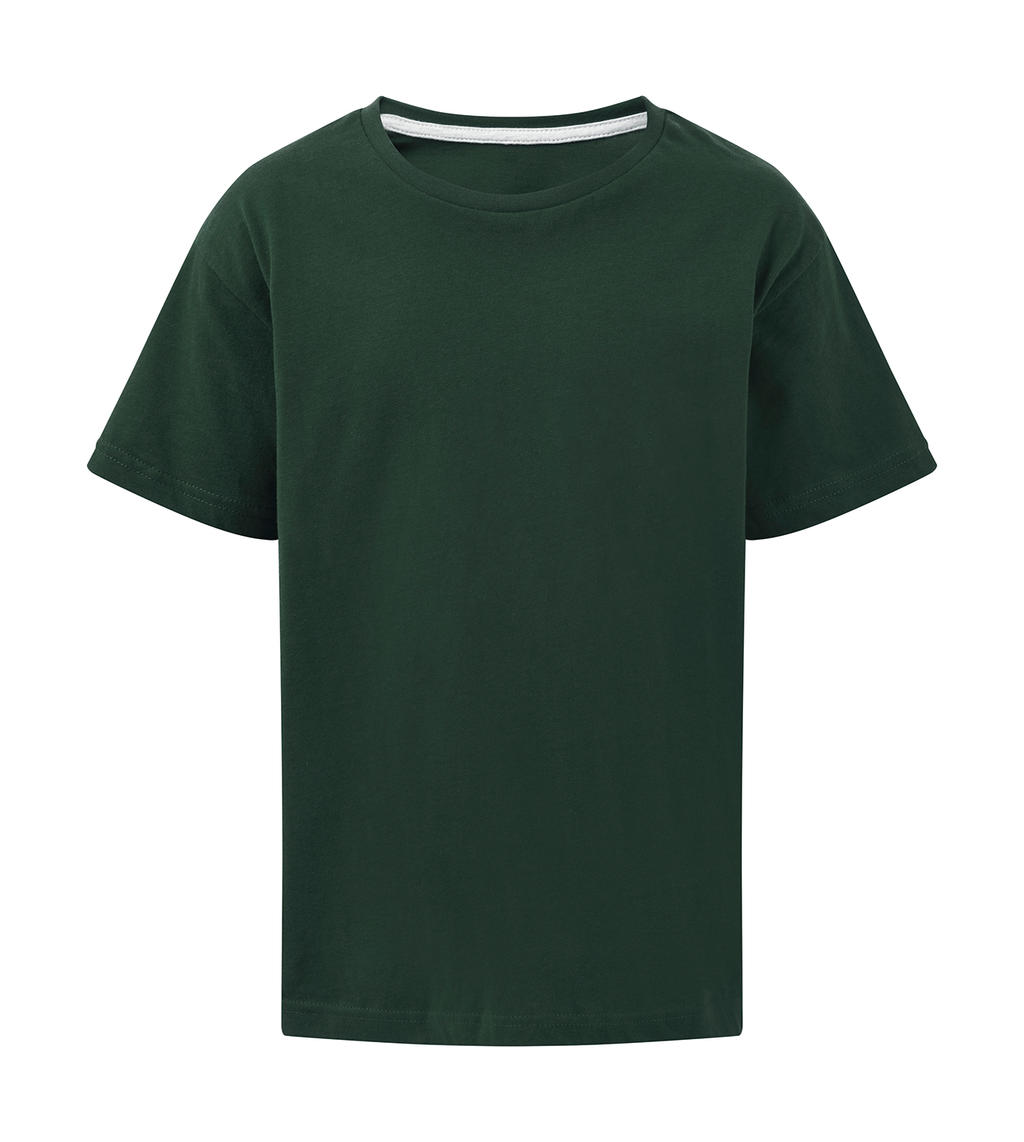 Dokonale potlačiteľné detské tričko bez štítku - bottle green