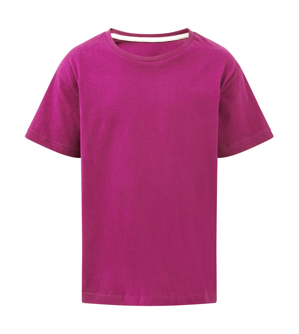 Dokonale potlačiteľné detské tričko bez štítku - dark pink