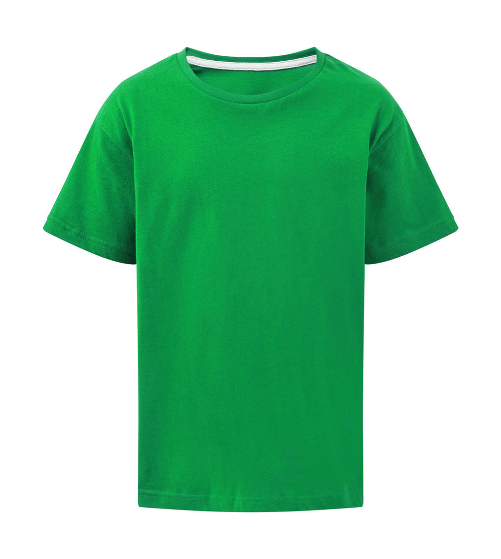 Dokonale potlačiteľné detské tričko bez štítku - kelly green