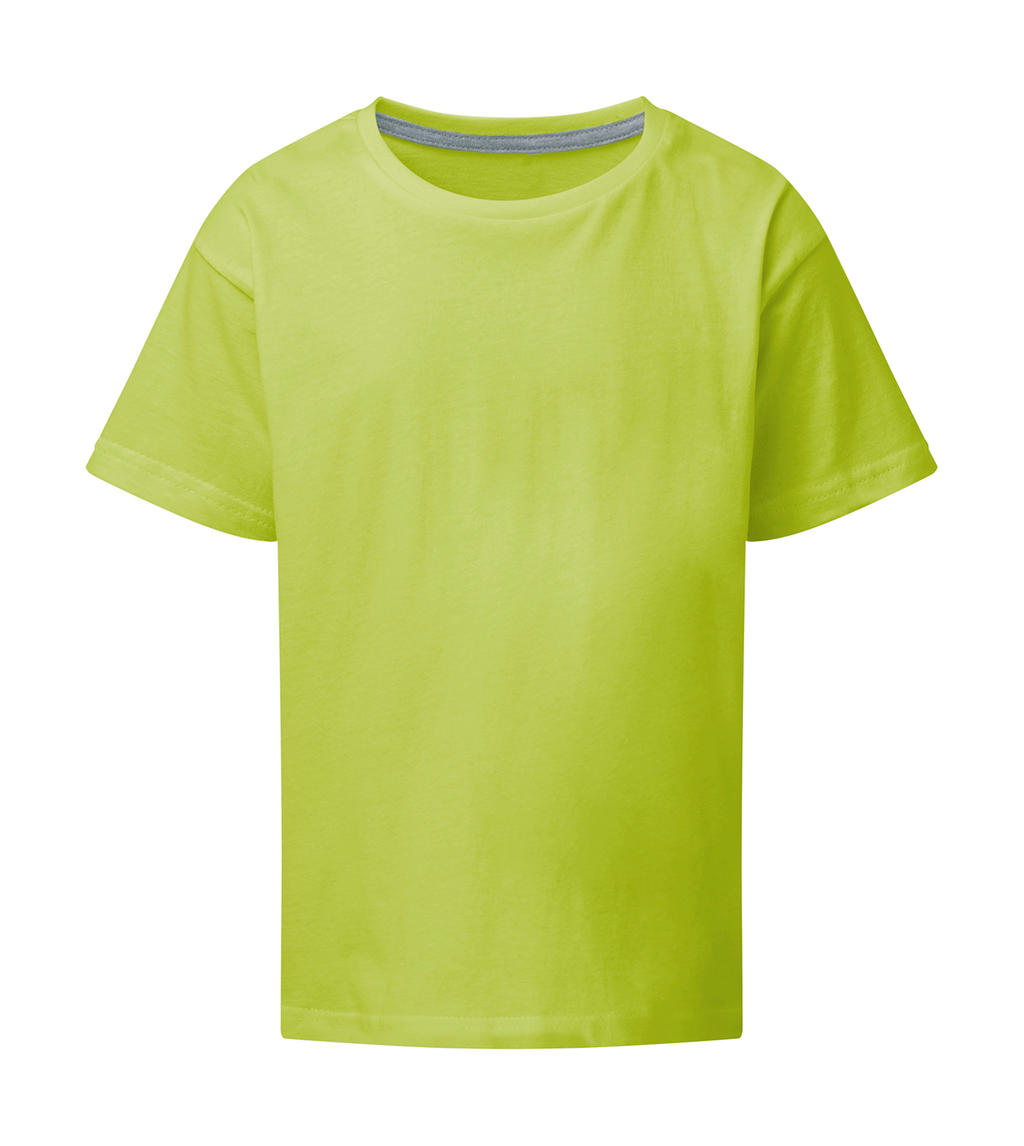 Dokonale potlačiteľné detské tričko bez štítku - lime